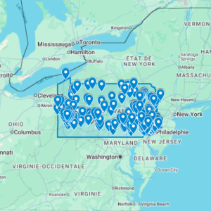 Urbex Map Pennsylvania, United States (USA) - Urban Exploration