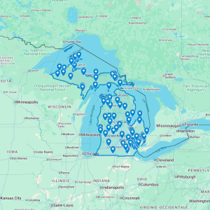 Urbex Map Michigan, United States (USA) - Urban Exploration