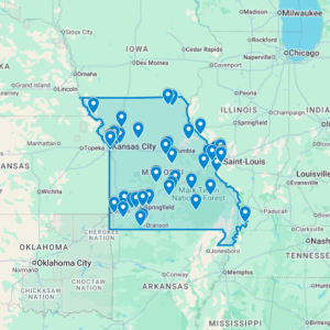 Urbex Map Missouri, United States (USA) - Urban Exploration