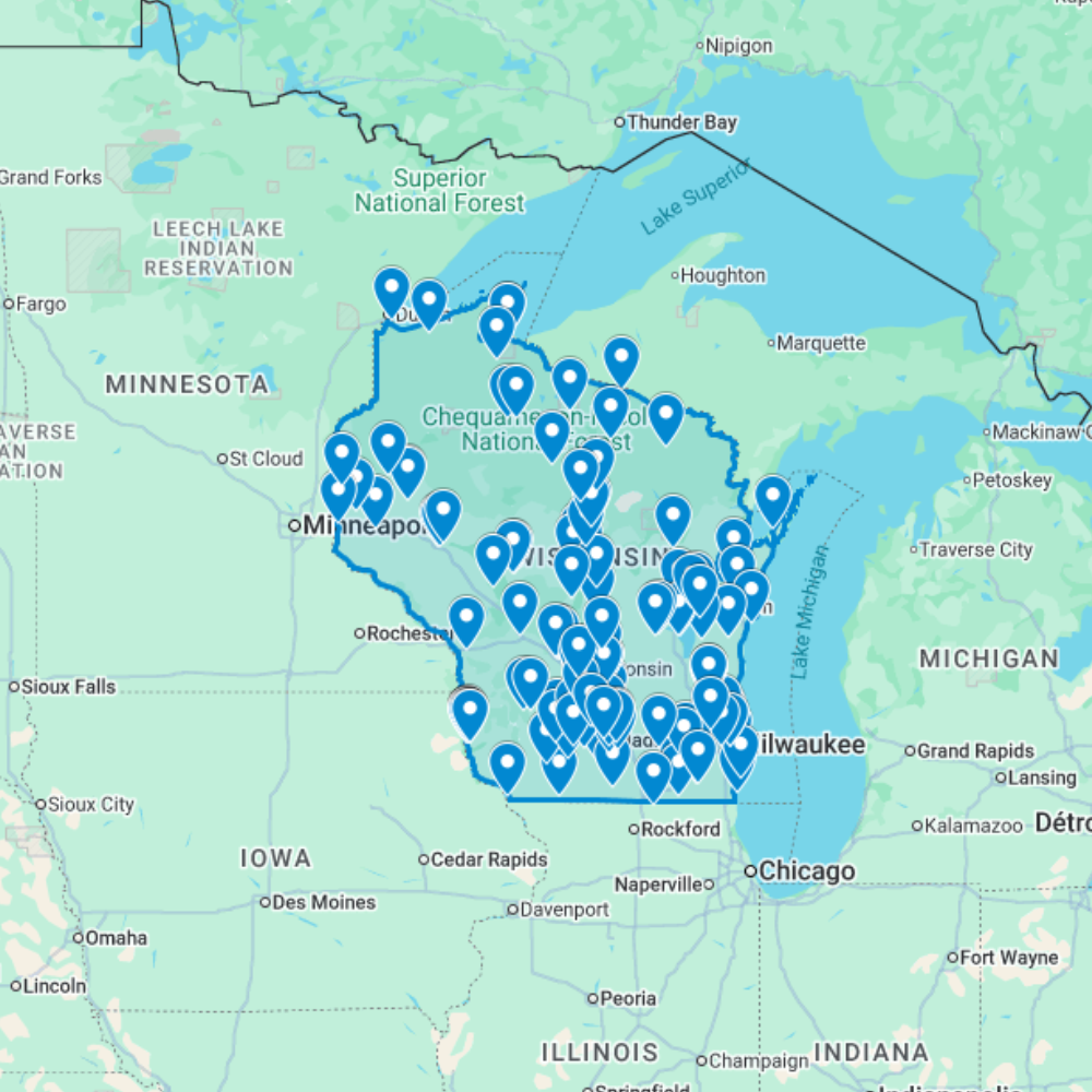 Urbex Map Wisconsin, United States (USA) - Urban Exploration
