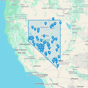 Urbex Map Nevada, United States (USA) - Urban Exploration