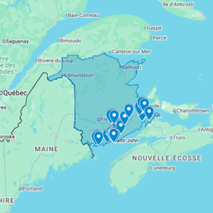 Urbex Map New Brunswick | Abandoned Places Map Canada