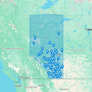 Urbex Map Alberta - Urban Exploration Canada Map