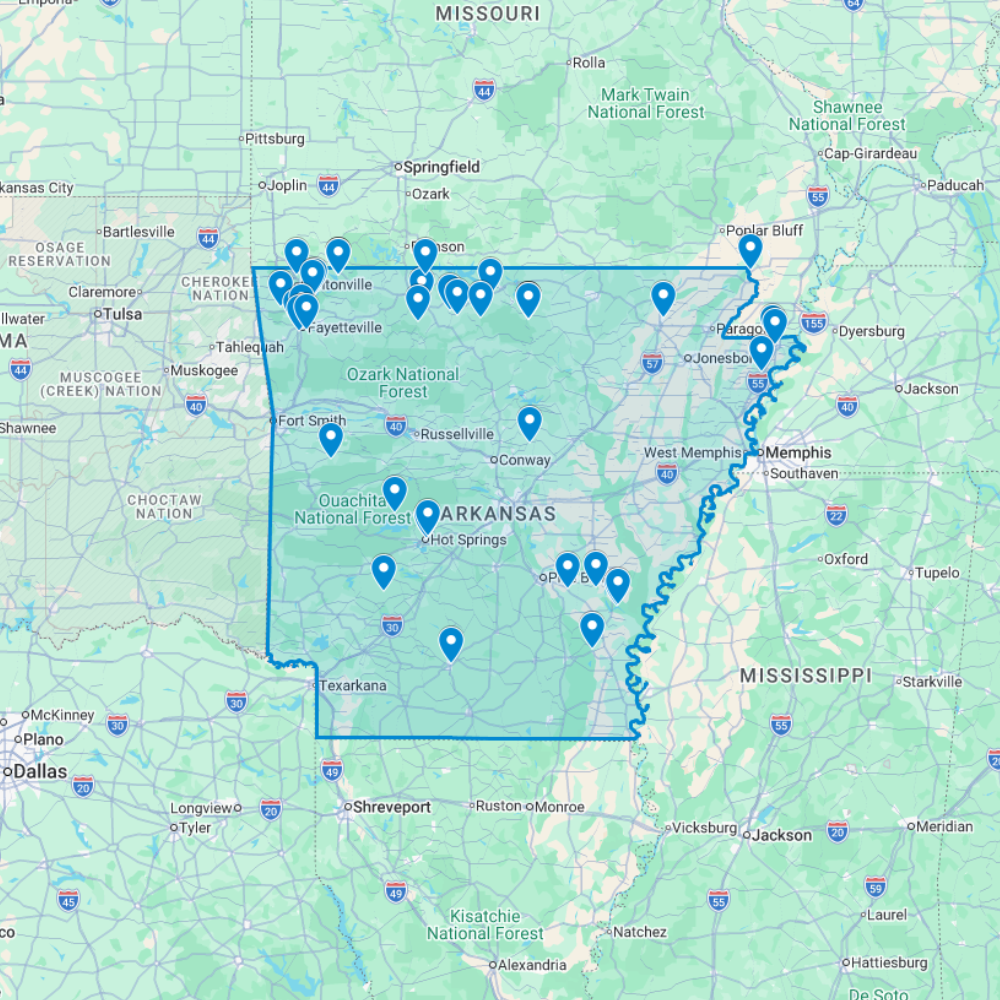 Urbex Map Arkansas