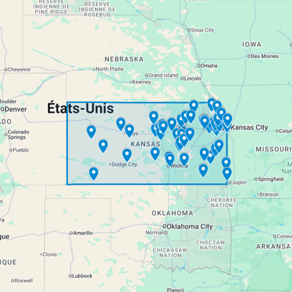 Urbex Map Kansas, United States (USA) - Urban Exploration